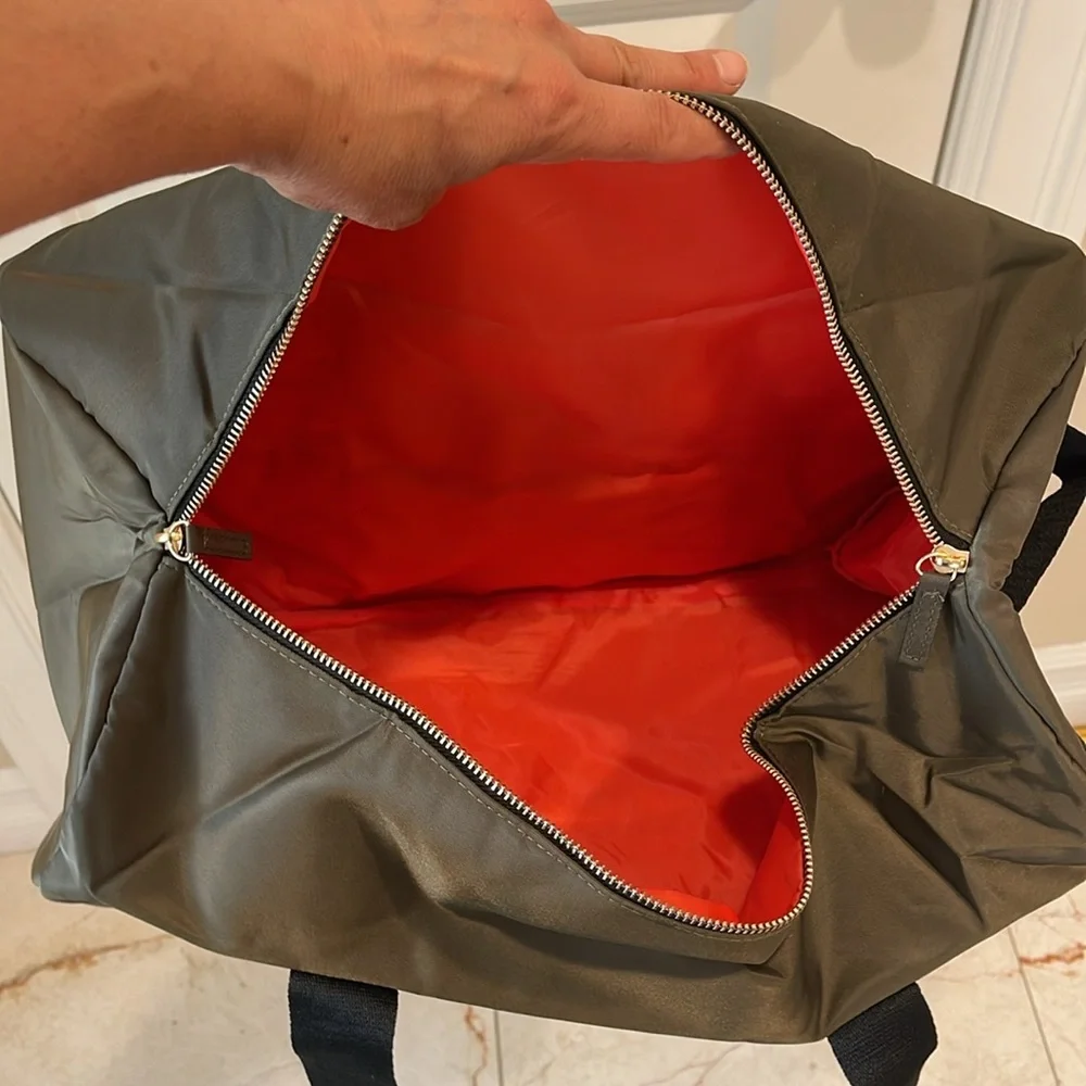 Jean Paul Gaultier military green duffel bag